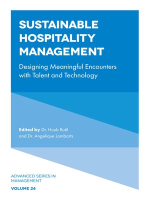 cover image of Sustainable Hospitality Management